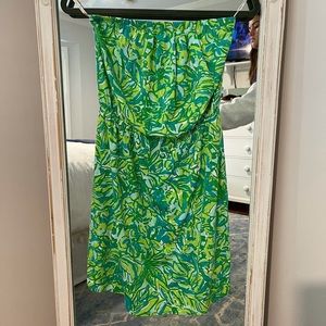 Lilly Pulitzer casual strapless dress